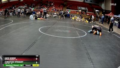 130 lbs Round 1 (6 Team) - Christian Stewart, Lake WC vs Jack Goeke, Dayton Bandits