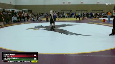 88 lbs Semis (4 Team) - Evan Wurm, Buffalo vs Oliver Staples, F/MCC