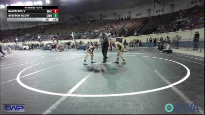 67 lbs Quarterfinal - Kaleb Kelly, Broken Arrow Wrestling Club vs Stetson Scott, Cowboy Wrestling Club