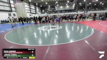 129 lbs Round 1 - Joshua Conza, Kellam High School Mat Rats vs Ryan Webber, Prince George Youth Wrestling