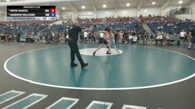 132 lbs 1st Place Match - Devin Garcia, Suples vs Jameson Williams, Gold Rush Wrestling