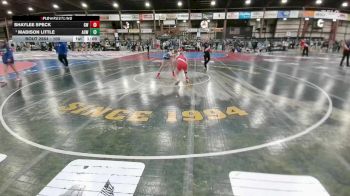 100 lbs 1st Place Match - Madison Little, American Outlaws Wrestling vs Shaylee Speck, Governor Wrestling