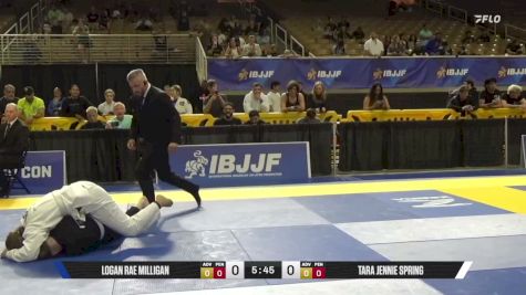 Tara Jennie Spring vs Logan Rae Milligan 2026 Pan Jiu Jitsu IBJJF Championship