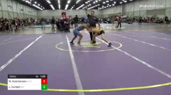 105 lbs Consolation - Mario Hutcherson, Hutchy Hammers vs James Curoso, Red Wave Wrestling