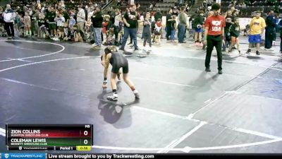 70 lbs Cons. Round 1 - Zion Collins, Hugoton Wrestling Club vs Coleman Lewis, Bennett Wrestling Club