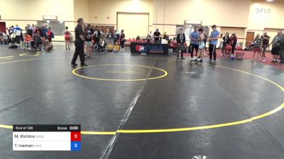 60 kg Rnd Of 128 - Max Richins, Wasatch Wrestling Club vs Tyler Ineman, Ohio