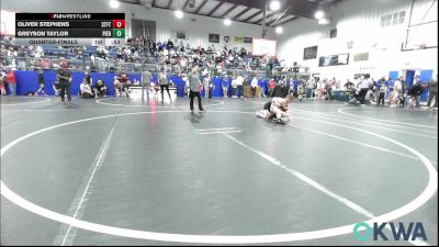 66 lbs Quarterfinal - Oliver Stephens, Standfast vs Greyson Taylor, Piedmont