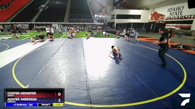 70 lbs Semifinal - Cooper Hennefer, Idaho vs Hunter Anderson, Oregon