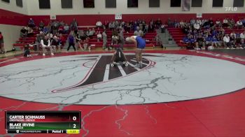 120 lbs 1st Place Match - Carter Schmauss, Crestwood, Cresco vs Blake Irvine, Don Bosco