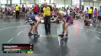 140 lbs Round 1 (6 Team) - Jordan Gunderson, Untouchables White vs Macklin Penner, Team Iowa Blue