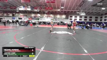 197 lbs Cons. Round 4 - Michael Moreno, Arizona Christian University vs Justice Cash, Marian University (IN)