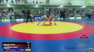 60kg Cons. Round 5 - William Lovell, Matmen WC vs Francesco Lapico, Windsor WC