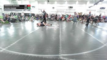 120 lbs Semifinal - Remington Botoske, Carrollton Warriors - MS vs Hayden Frazier, WV Wild - MS