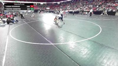 D3-157 lbs Cons. Round 1 - Tristen Verbeten, Reedsville vs Logan Peterson, Cumberland