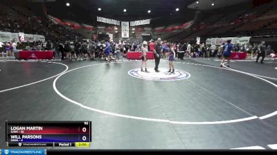 92 lbs Round 1 (8 Team) - Logan Martin, SJWA vs Will Parsons, SAWA