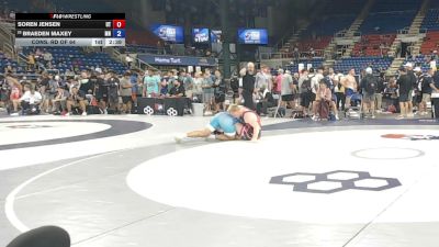 215 lbs Cons. Rd Of 64 - Soren Jensen, Utah vs Braeden Maxey, Minnesota