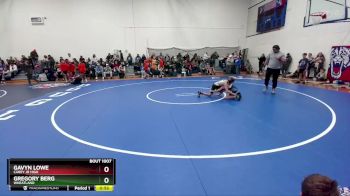 75-79 lbs Round 1 - Gregory Berg, Wheatland vs Gavyn Lowe, Carey Jr High