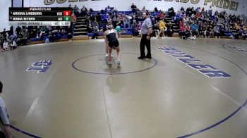 136 lbs Cons. Round 2 - Jenna Myers, Albert Gallatin Hs vs Ariona Lineburg, Valley Hs
