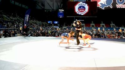 100 lbs Cons. Sub-rd Of 32 - Allistine Ybarra, Texas vs Olivia Mancha, Virginia