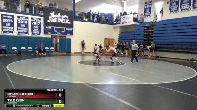 125 lbs Semifinal - Dylan Clifford, Chicago vs Tyle Klein, Dubuque