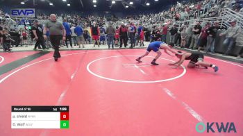 100 lbs Round Of 16 - Phillip Shield, Wyandotte Youth Wrestling vs Denver Wolf, Wolfpak Wrestling