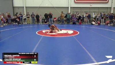 97 lbs Champ. Round 1 - Michael Santos, Legacy Dragons vs Cullyer Roadcap, Shenandoah Valley Wrestling Cl