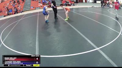 93 lbs Round 2 - Kian Kelley, Little Hammers vs Camden Bolden, Bennington Wrestling Club