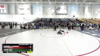 102 lbs Cons. Round 4 - Gabriella Barone, NWAA Wrestling vs Peter Filli, Club Not Listed