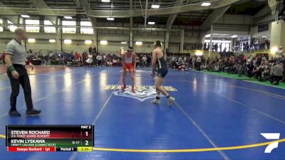 165 lbs Quarterfinal - Steven Rochard, U.S. Coast Guard Academy vs Kevin Lyskawa, Trinity College (Connecticut)