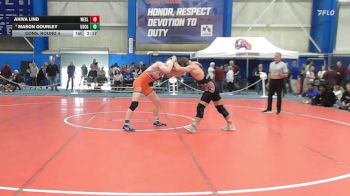 174 lbs Cons. Round 4 - Mason Gourley, Coast Guard vs Akiva Lind, Wesleyan (ct)