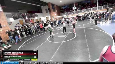 144 lbs Cons. Round 2 - Stuart Courchaine, West Valley (Spokane) vs Owen VanRossum, Ridgeline