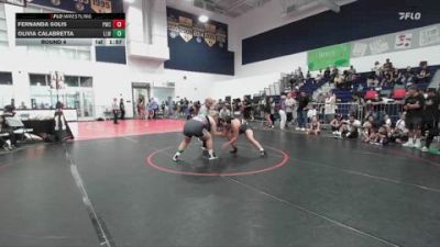 190 lbs Round 4 - Olivia Calabretta, Lady Lancers Wrestling vs Fernanda Solis, Pounders Wrestling Club