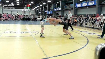 138 lbs Rr Rnd 2 - Beau Heniser, Indiana Outlaws Yellow - HSB vs Alex Kadryna, GT Zilla - HSB