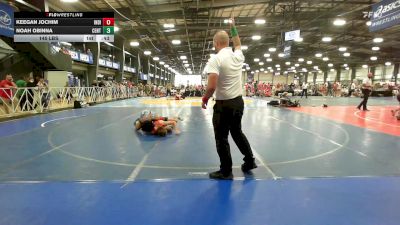 145 lbs Rr Rnd 2 - Keegan Jochim, Indiana Outlaws Gray vs Noah Obinna, CentralMD Blue
