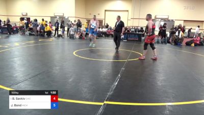 100 kg Rnd Of 16 - Borys Savkiv, Chicago Wrestling Club vs Josh Bond, Michigan
