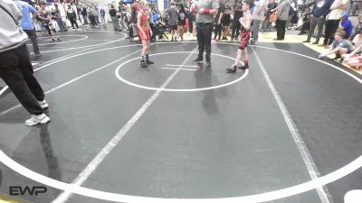 64 lbs Rr Rnd 2 - Timmy McCall, Fort Gibson Youth Wrestling vs Camryn Price, Team Tulsa Wrestling Club