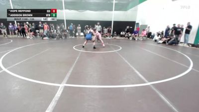 135 lbs Cons. Round 2 - Addison Brown, Waynesville Tiger Wrestling vs Hope Reppond, Bentonville