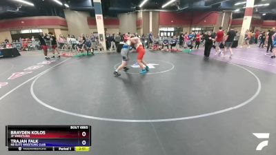 215 lbs Cons. Round 1 - Brayden Kolos, 3F Wrestling vs Trajan Falk, NB Elite Wrestling Club