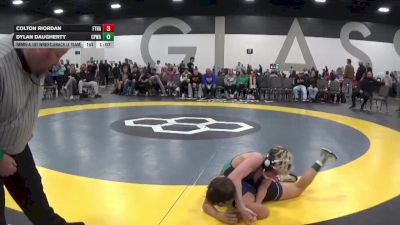 105 lbs Semis & 1st Wrestleback (8 Team) - Dylan Daugherty, CP Wrestling Academy vs Colton Riordan, Fort Hammers
