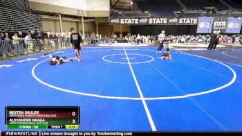 38-41 lbs Semifinal - Bexten Shuler, White River Hornets Wrestling Club vs Alexander Neaga, Askeo International Mat Club