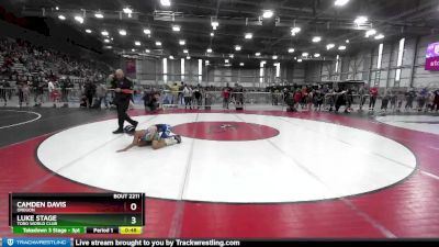 84 lbs Quarterfinal - Camden Davis, Oregon vs Luke Stage, Toro World Club