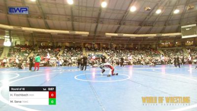 55 lbs Round Of 16 - Hudson Fischbach, Highland Hornets vs Maverick Sena, TNWC