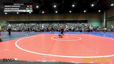 40 lbs Consi Of 4 - Maddox Rodriguez, Red Wave Wrestling vs Arlow Cervantes, Ontario Animals Wrestling Club