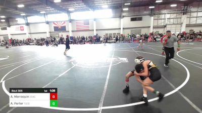 66 lbs Rr Rnd 1 - Alexander Marroquin, Coachella Valley WC vs Avery Porter, Tucson Pride WC