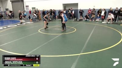 127 lbs Rr3 - Abigail Whitlock, Interior Grappling Academy vs Robin Savo, Pioneer Grappling Academy