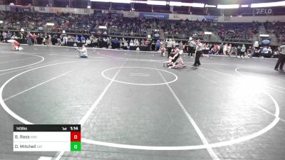 143 lbs Quarterfinal - Brock Ross, King Select vs Deegan Mitchell, Grab And Twist