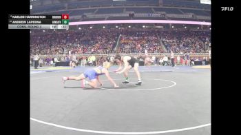 D3-144 lbs Cons. Round 2 - Andrew Laperna, Grand Rapids West Catholic vs Kaelen Harrington, Birch Run