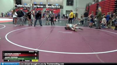 112 lbs Semifinal - James Pepper, North Alabama Elite Wrestling vs Jackson Averett, Skulls And Crossbones