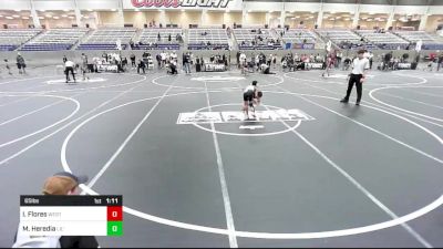 65 lbs Semifinal - Isaac Flores, West Amarillo Rhinos vs Mason Heredia, Lil' Dons WC