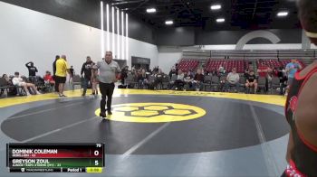 70 lbs Round 3 (8 Team) - Dominik Coleman, Rebellion vs Greyson Zoul, Junior Terps Xtreme (MY)